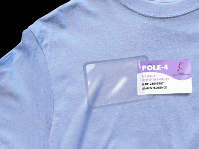 Heat-seal badge holder