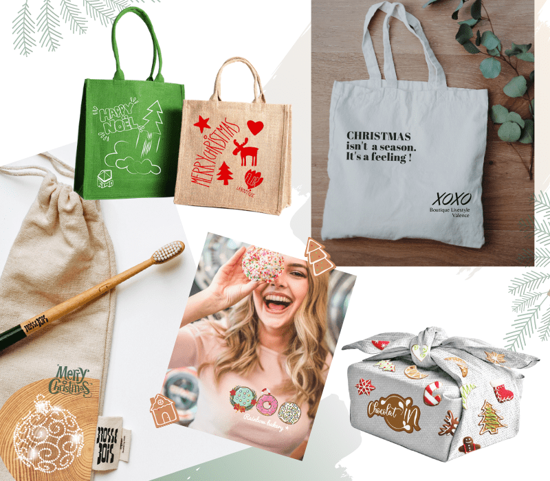 Textile noel en